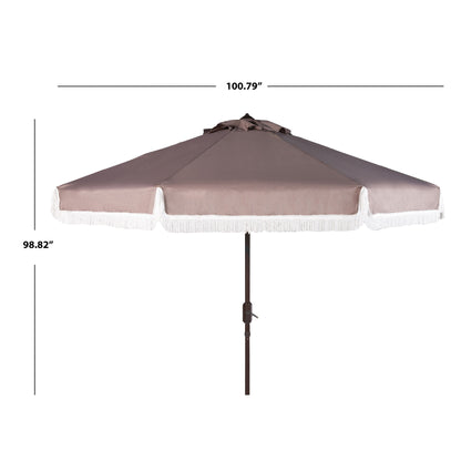 Paraschermo da esterno SAFAVIEH Ronette Fringe da 2,7 m con manovella
