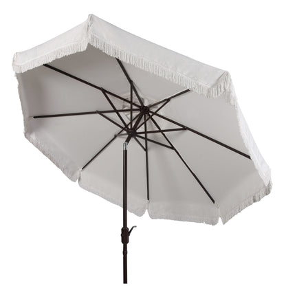 Paraschermo da esterno SAFAVIEH Ronette Fringe da 2,7 m con manovella
