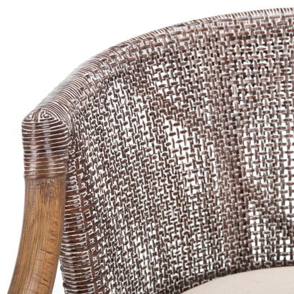 SAFAVIEH Virona sgabello da bar in vimini da 76 cm - 56,5 L x 52 P x 99 A - 56,5Lx52Px99A
