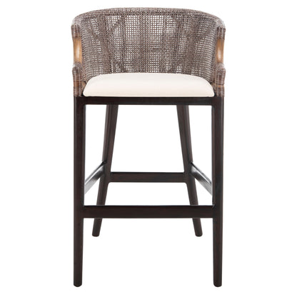 SAFAVIEH Virona sgabello da bar in vimini da 76 cm - 56,5 L x 52 P x 99 A - 56,5Lx52Px99A