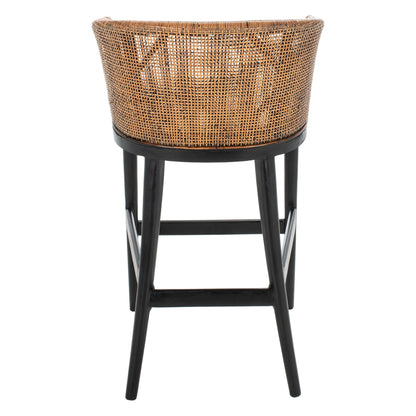 SAFAVIEH Virona sgabello da bar in vimini da 76 cm - 56,5 L x 52 P x 99 A - 56,5Lx52Px99A