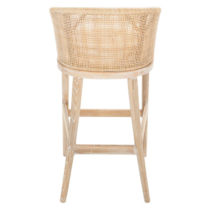 SAFAVIEH Virona sgabello da bar in vimini da 76 cm - 56,5 L x 52 P x 99 A - 56,5Lx52Px99A