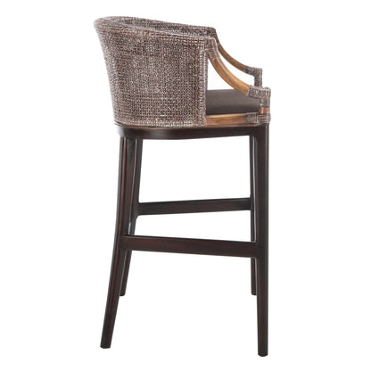 SAFAVIEH Virona sgabello da bar in vimini da 76 cm - 56,5 L x 52 P x 99 A - 56,5Lx52Px99A