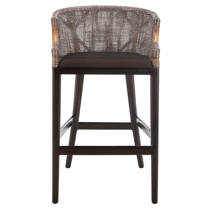 SAFAVIEH Virona sgabello da bar in vimini da 76 cm - 56,5 L x 52 P x 99 A - 56,5Lx52Px99A