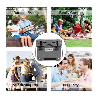 SKTAKOL 16 Quart Cooler Portable Ice Chest Leak-Proof 24 Cans Ice - Vedi dettagli