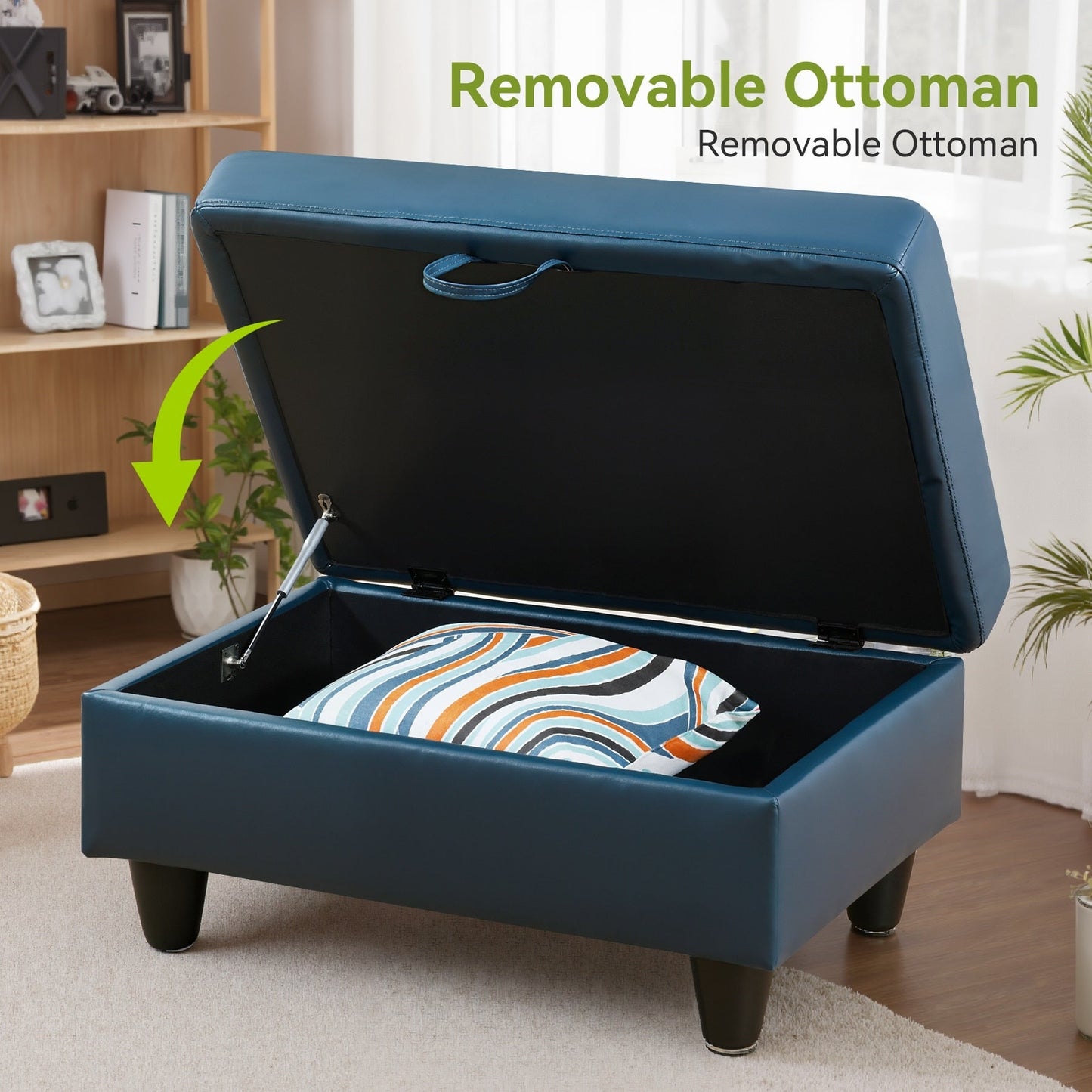 Set di Divani per Soggiorno in Pelle Sintetica Semi PU a 3 Pezzi