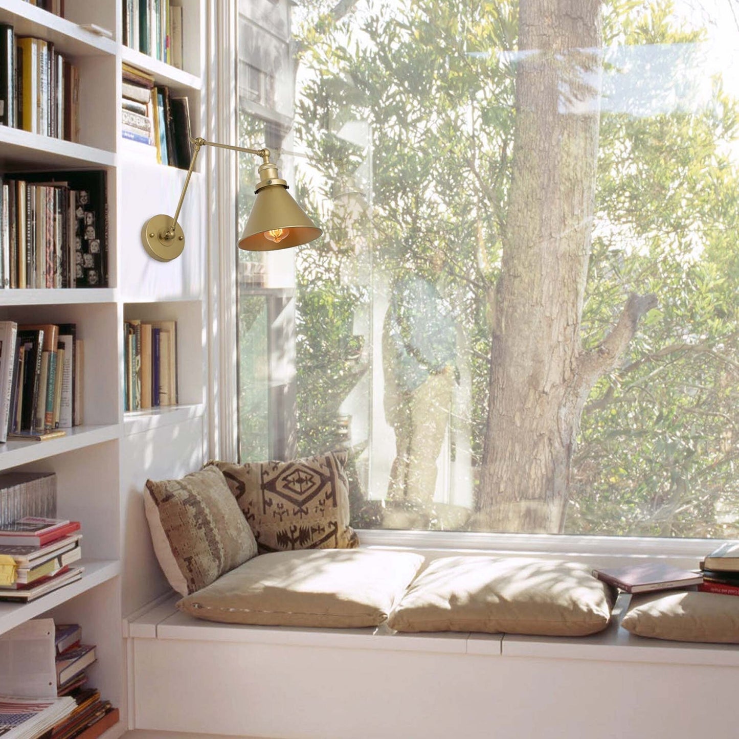 2 Set di Lampade a Braccio Oscillante Moderne, Regolabili, a Spina o a Cablaggio Fisso, per Parete