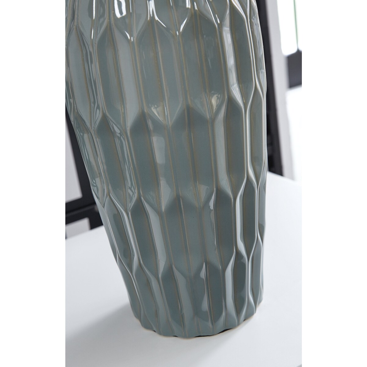 Lampada da tavolo Hadbury blu di Signature Design by Ashley (confezione da 2) - 14 L x 14 P x 26,75 A (cm)