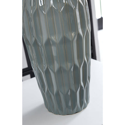 Lampada da tavolo Hadbury blu di Signature Design by Ashley (confezione da 2) - 14 L x 14 P x 26,75 A (cm)