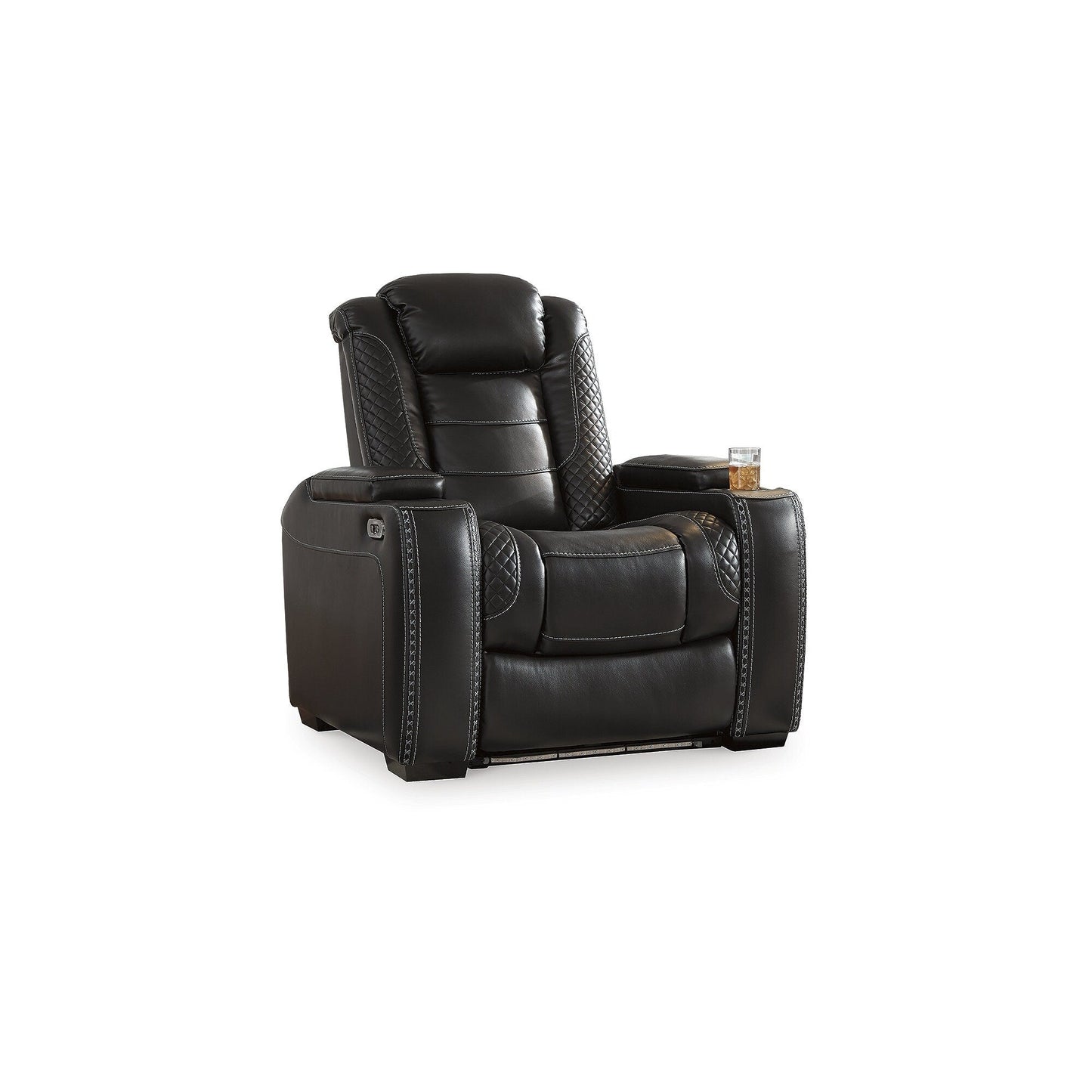 Signature Design by Ashley Party Time, set di 3 posti a sedere per home theater, colore nero.