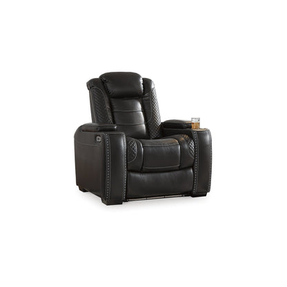 Signature Design by Ashley Party Time, set di 3 posti a sedere per home theater, colore nero.