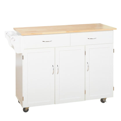 Carrello da cucina Addie di Simple Living con piano in legno