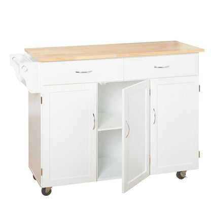 Carrello da cucina Addie di Simple Living con piano in legno