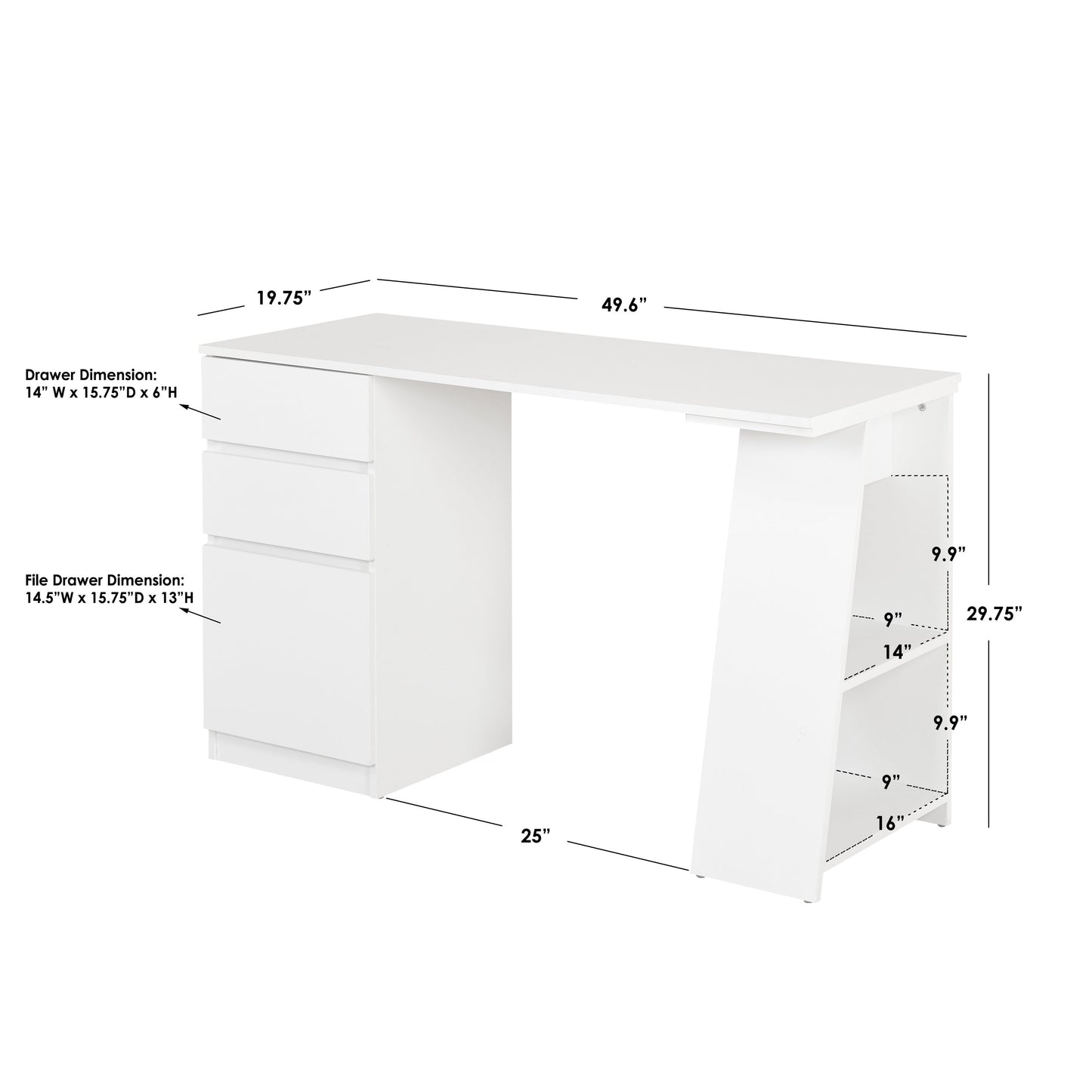 Scrivania moderna Como di Simple Living