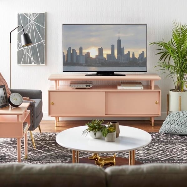Mobile porta TV in legno Margo di Simple Living, stile Mid-Century Modern.
