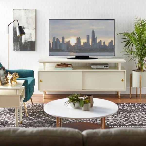 Mobile porta TV in legno Margo di Simple Living, stile Mid-Century Modern.