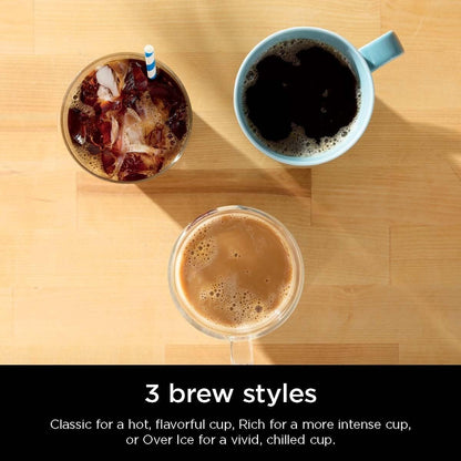 Macchina per caffè monodose, compatibile con K-Cup, serbatoio da 56 once, dimensioni di infusione da 6 a 24 once, opzione caffè ghiacciato.