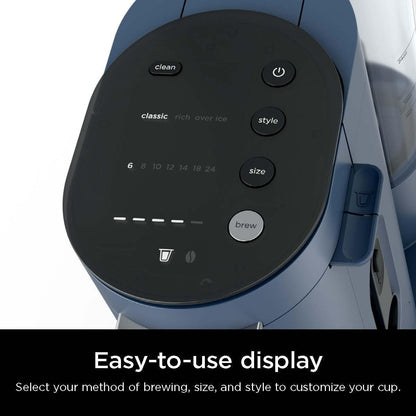 Macchina per caffè monodose, compatibile con K-Cup, serbatoio da 56 once, dimensioni di infusione da 6 a 24 once, opzione caffè ghiacciato.