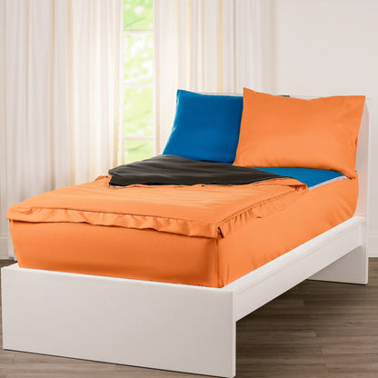 Set di biancheria da letto Siscovers Orange Bunkie Deluxe con cerniera