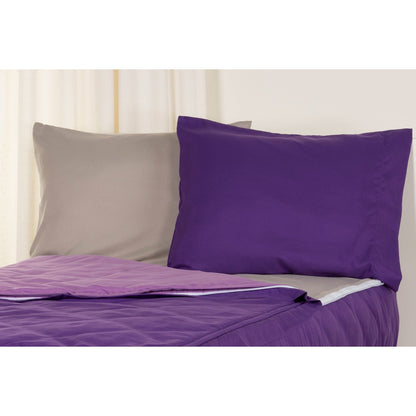 Set di biancheria da letto con cerniera Siscovers Purple Bunkie Deluxe