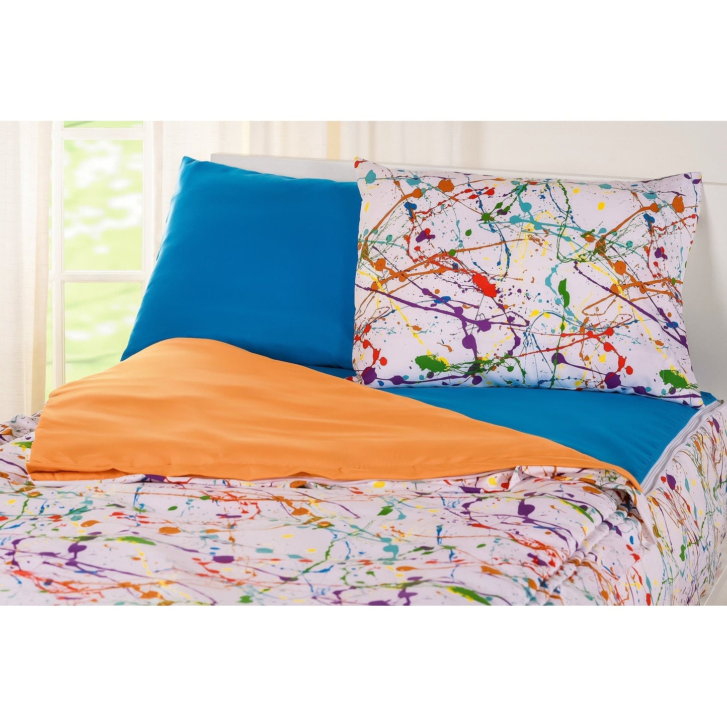 Set di biancheria da letto Siscovers Splashed and Splattered Bunkie Deluxe con cerniera