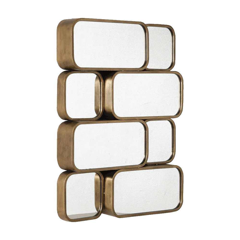 Specchio da studio dorato