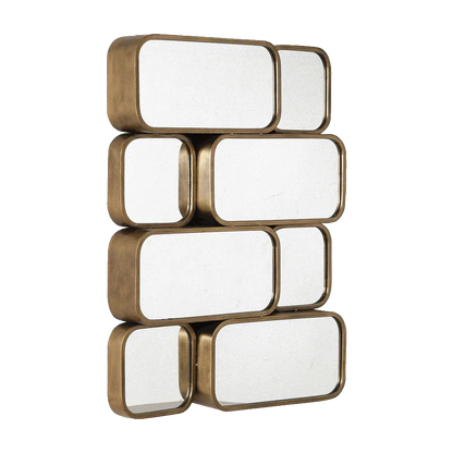 Specchio da studio dorato