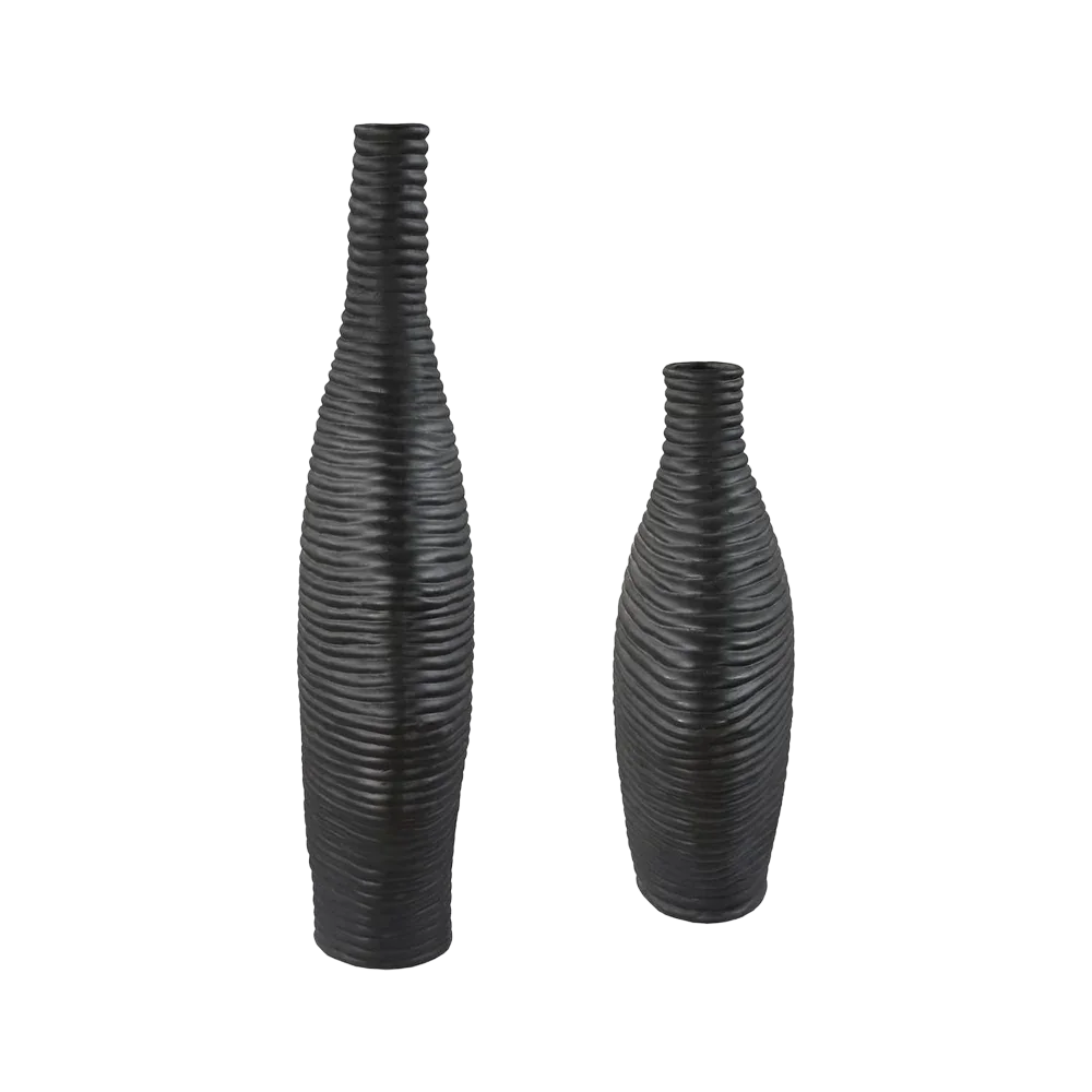 Set di vasi Teraform neri