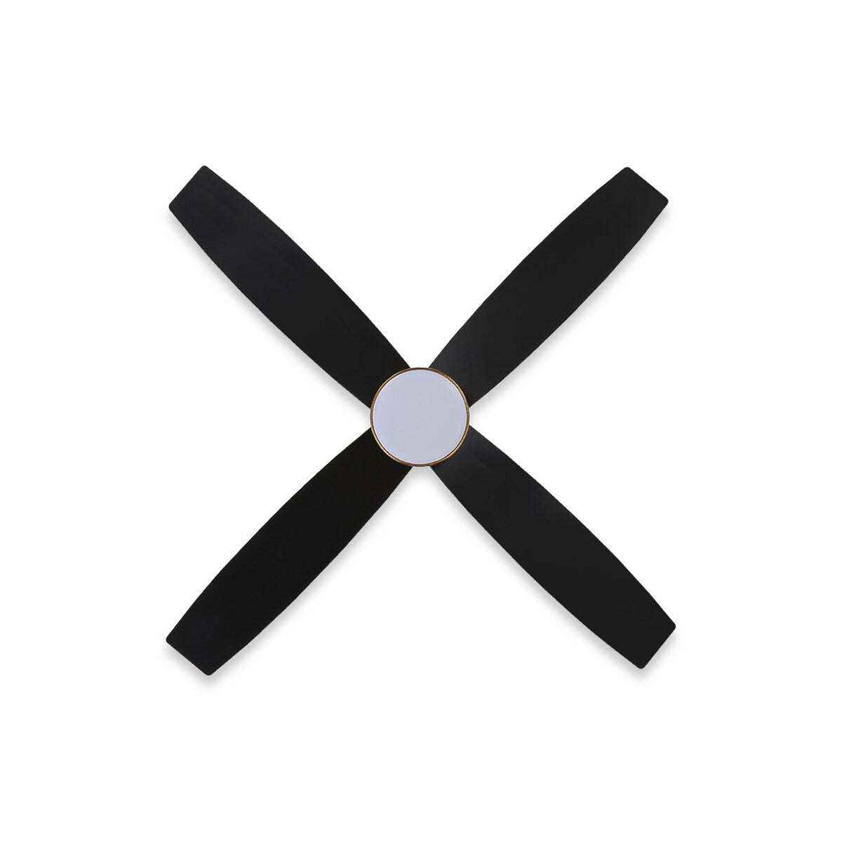 Ventilatore da soffitto a soffitto a corrente continua WINGBO da 44/52 pollici con luci e telecomando, 4 pale reversibili