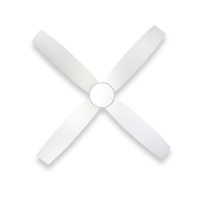 Ventilatore da soffitto a soffitto a corrente continua WINGBO da 44/52 pollici con luci e telecomando, 4 pale reversibili