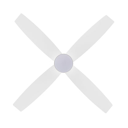 Ventilatore da soffitto a soffitto a corrente continua WINGBO da 44/52 pollici con luci e telecomando, 4 pale reversibili