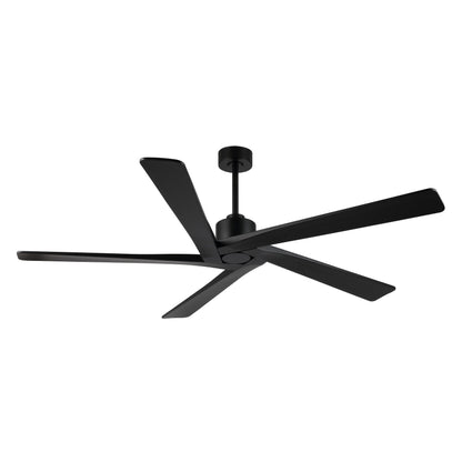 Ventilatore da soffitto interno WINGBO da 54 pollici con motore DC, senza luci - N/A