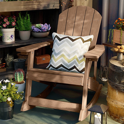 WINSOON Sedia a dondolo da esterno per esterni, resistente alle intemperie, confezione da 2