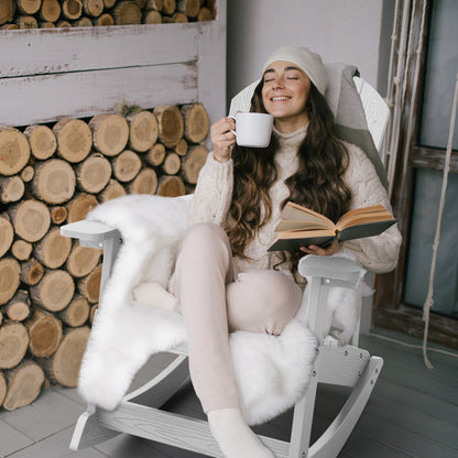 WINSOON Sedia a dondolo da esterno per esterni, resistente alle intemperie, confezione da 2