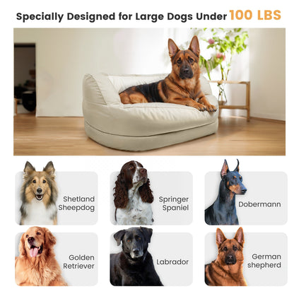 Letto ortopedico in schiuma impermeabile WOWMAX per cani di grossa taglia