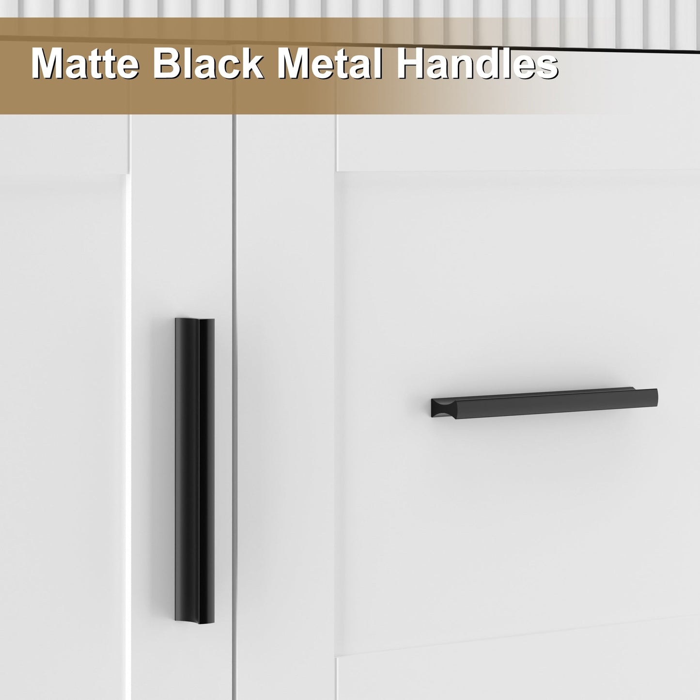 Set per bagno Wavy Line con mobile lavabo e miscelatore, disponibile nelle misure 30/36/48 pollici.