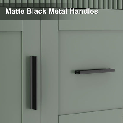 Set per bagno Wavy Line con mobile lavabo e miscelatore, disponibile nelle misure 30/36/48 pollici.