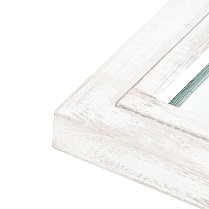 Specchio a finestra con cornice in legno ad arco, 180 cm (L) x 79 cm (A)