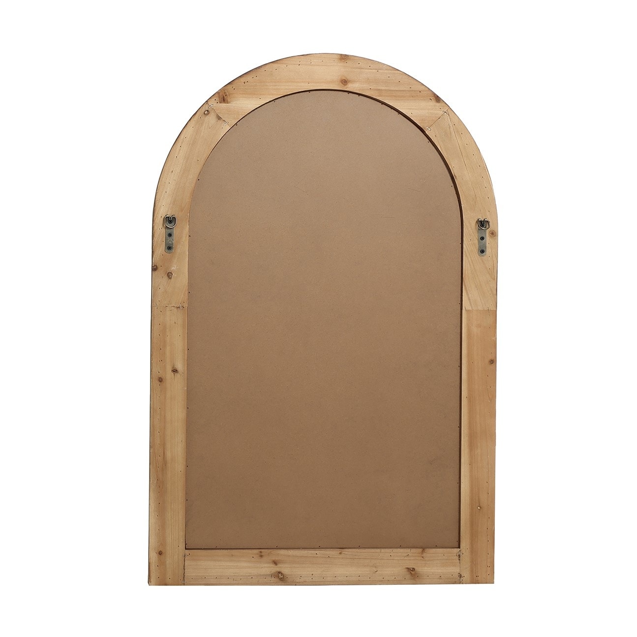 Specchio da parete con cornice in legno a forma di arco, specchio da bagno - 39,25 H x 25,87 L x 1,5 P
