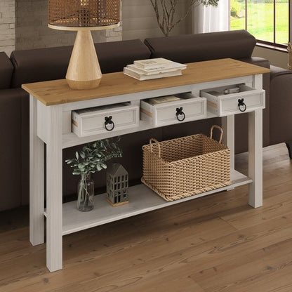 Console in legno per ingresso con 3 cassetti Corona | Furniture Dash - N/A