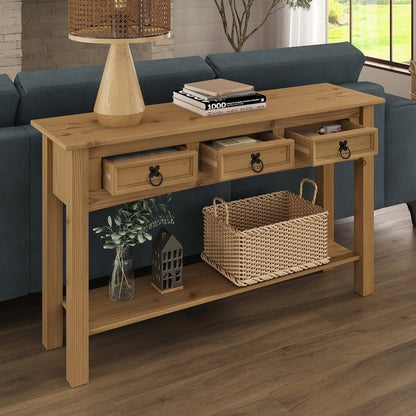 Console in legno per ingresso con 3 cassetti Corona | Furniture Dash - N/A