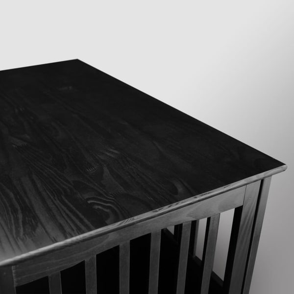 Tavolino portaoggetti in legno per animali domestici con porta chiudibile a chiave