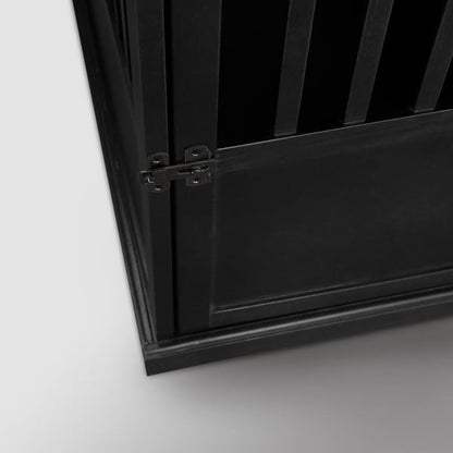 Tavolino portaoggetti in legno per animali domestici con porta chiudibile a chiave