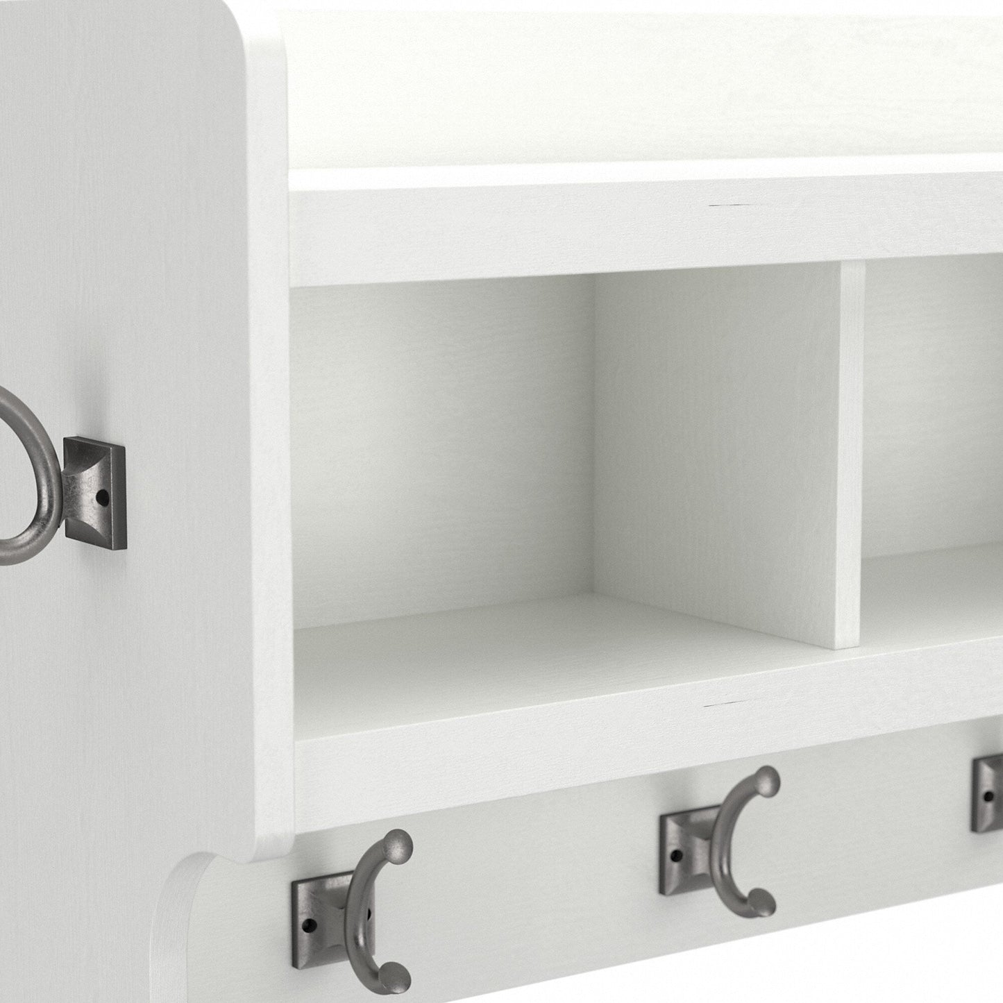 Portaombrelli da parete Woodland da 40 pollici con ripiano di Bush Furniture