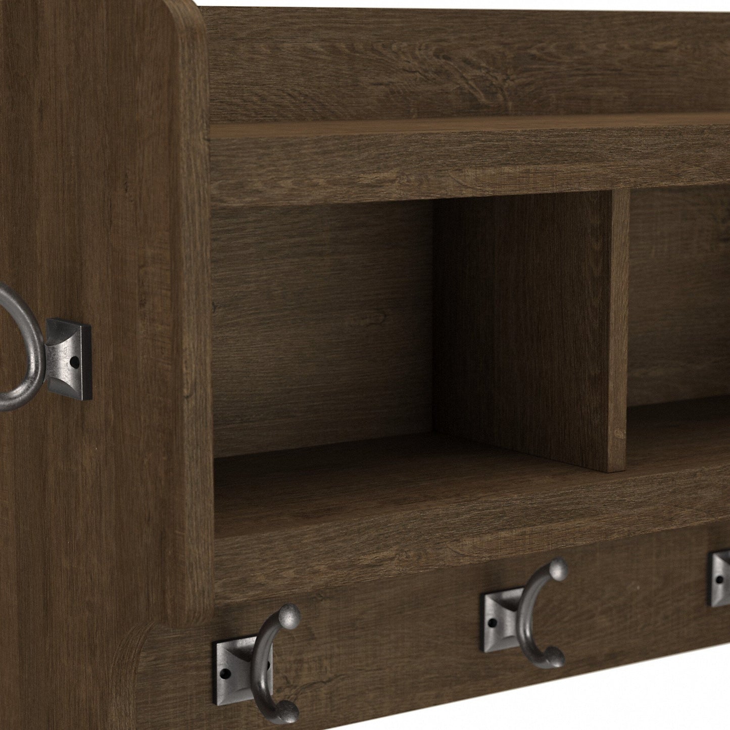 Portaombrelli da parete Woodland da 40 pollici con ripiano di Bush Furniture