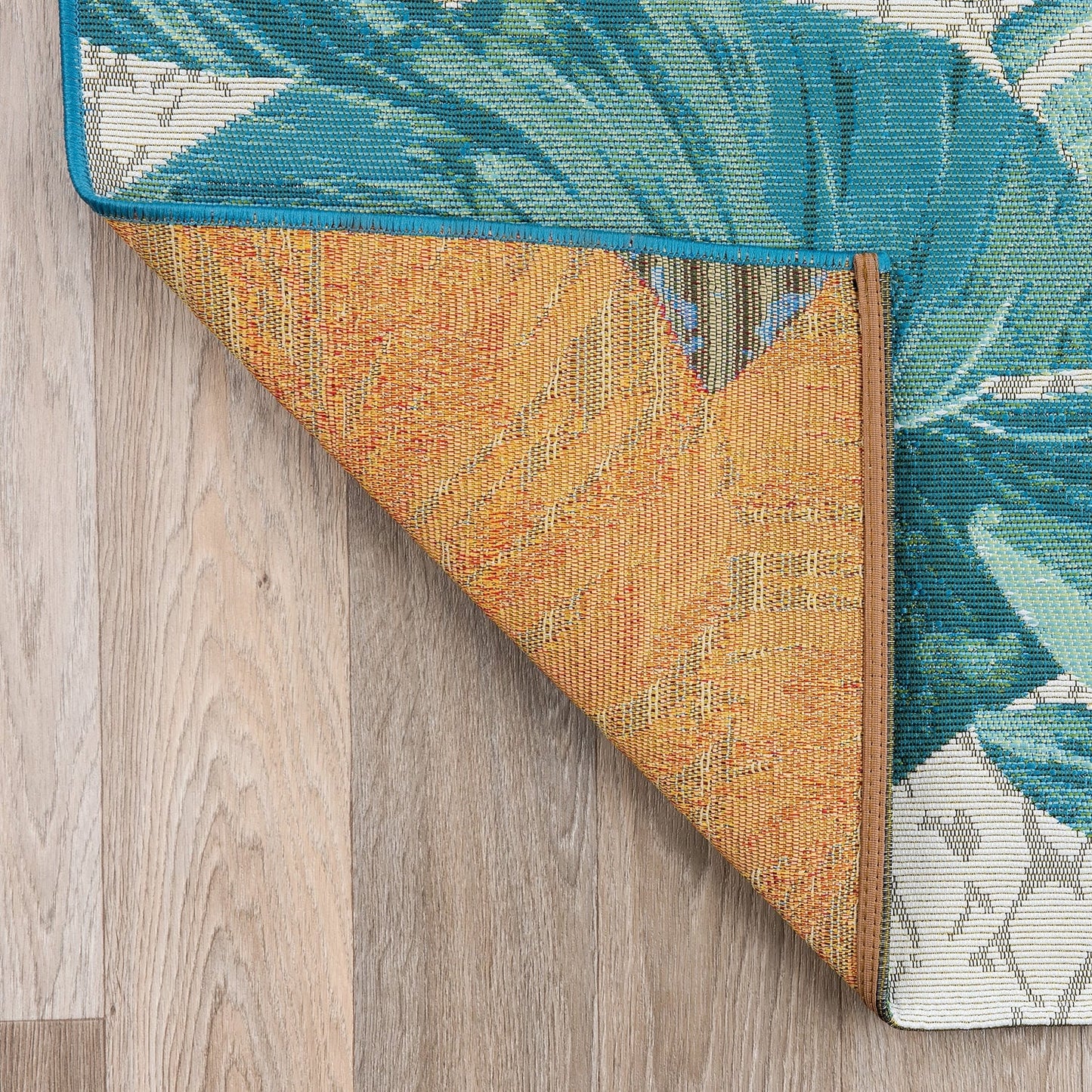Tappeto decorativo da interno/esterno World Rug Gallery, modello Contemporary Tropical Floral.