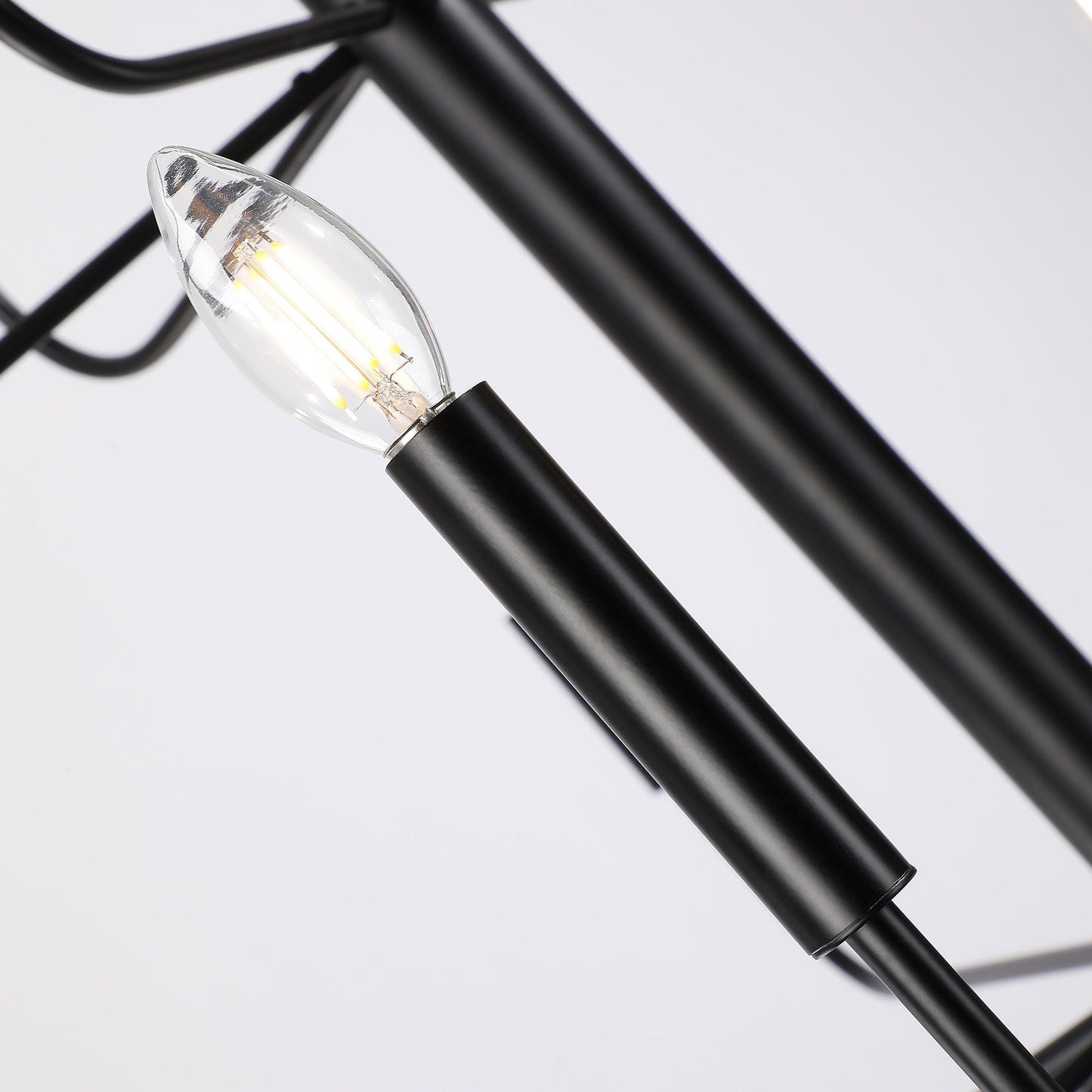 Lampadario a candeliere minimalista a 15 luci, design antico a 2 livelli - 48