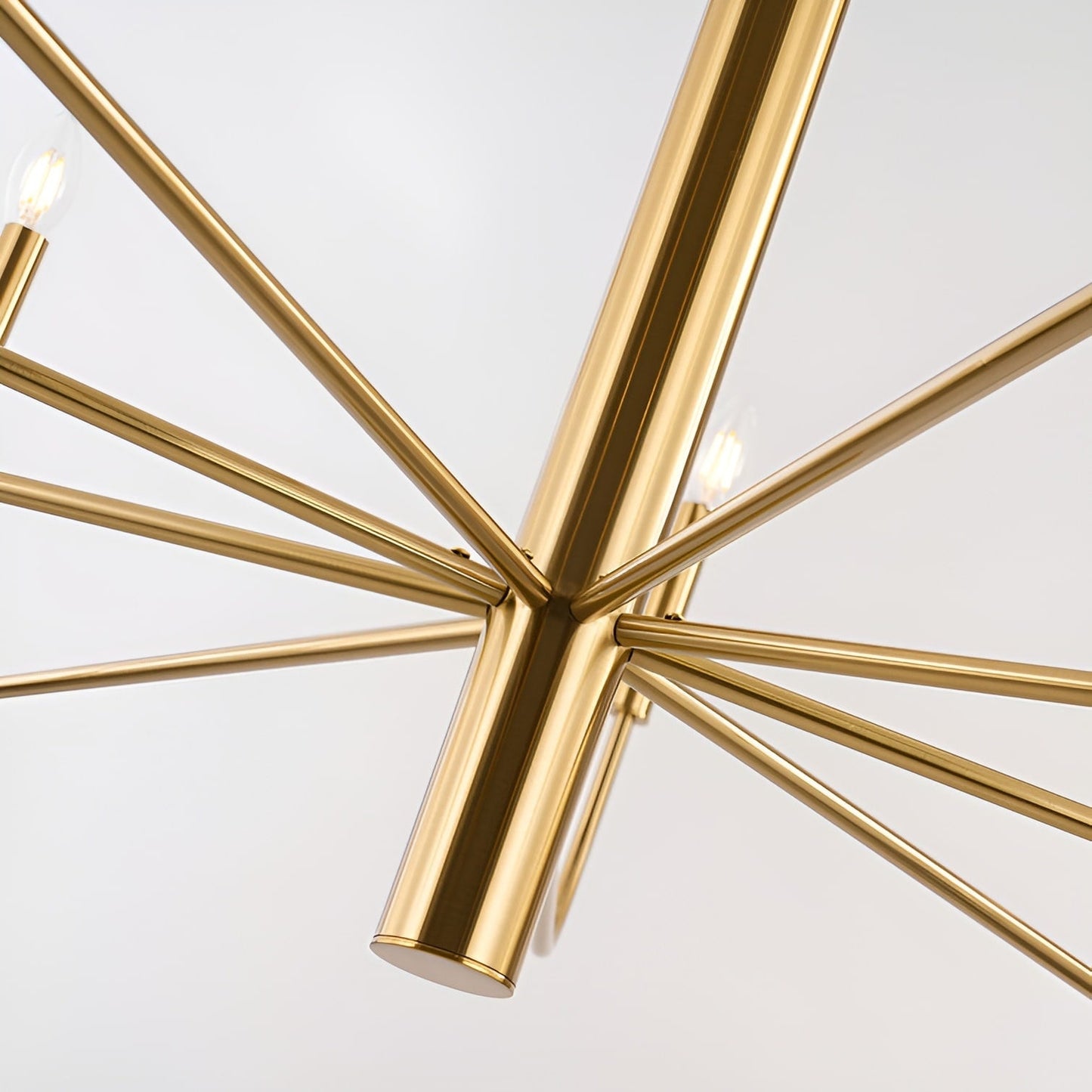 Lampadario a candeliere minimalista a 15 luci, design antico a 2 livelli - 48