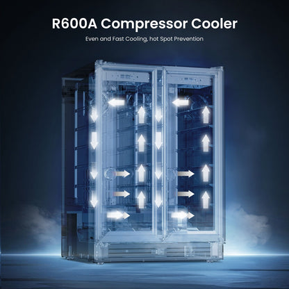 Frigorifero per vino/bevande da 24 pollici, con 20 bottiglie/60 lattine, a DUE ZONE - 24 pollici