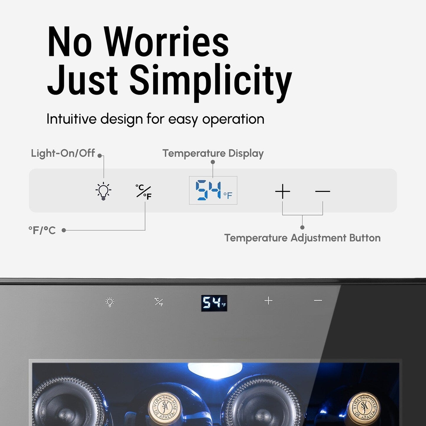 Frigorifero per vino/bevande da 17 pollici da 28 bottiglie, refrigeratore per vino in acciaio inossidabile per uso domestico e commerciale.